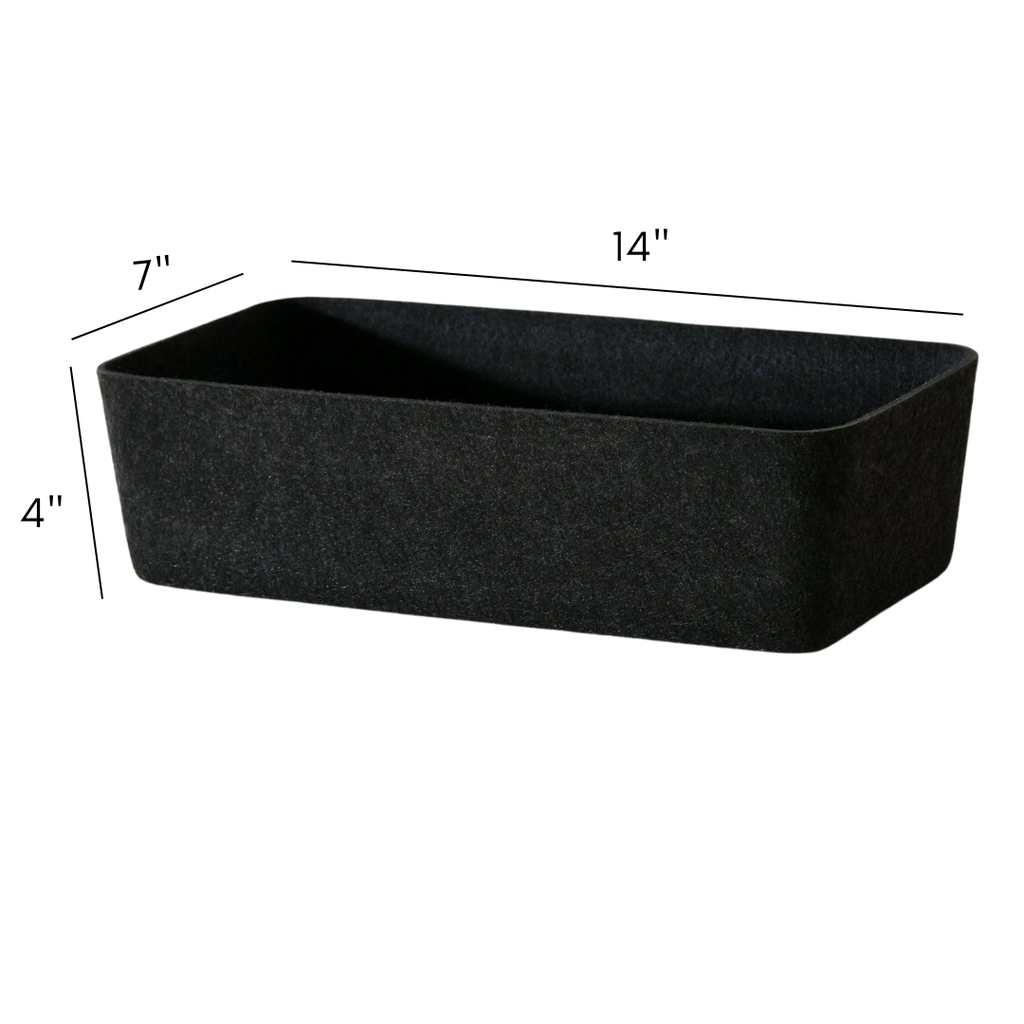 Sculpted Bin - Long | Set of 3