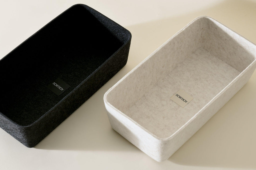 Sculpted Bin - Long | Set of 3