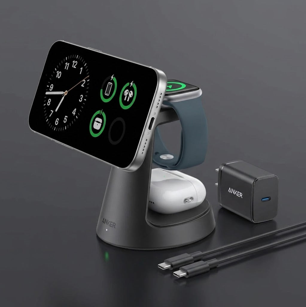 Anker MagGo Wireless Charging Station (3-in-1, Dock Stand)