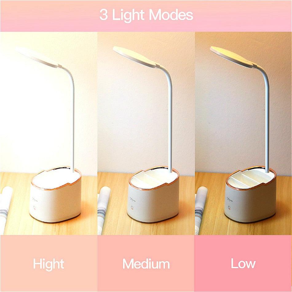 Rechargeable Table Lamp and Pen Holder