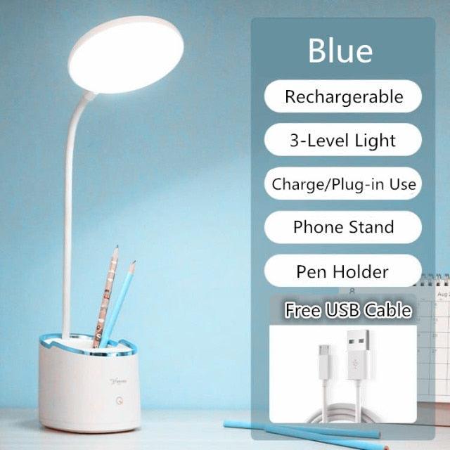 Rechargeable Table Lamp and Pen Holder