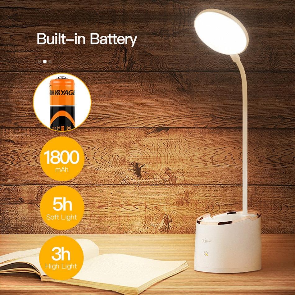 Rechargeable Table Lamp and Pen Holder