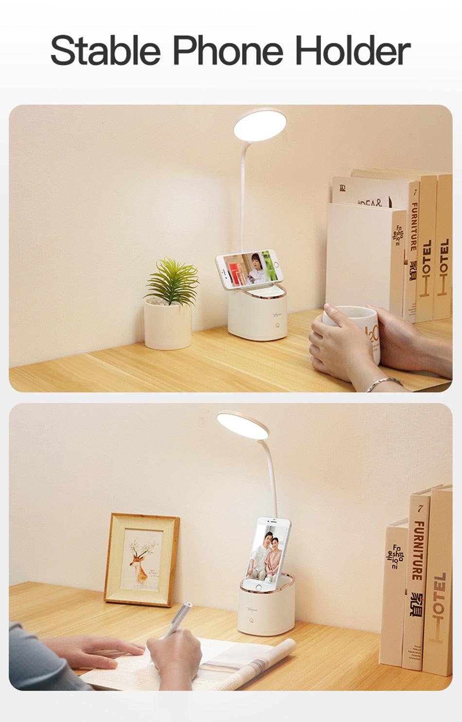 Rechargeable Table Lamp and Pen Holder
